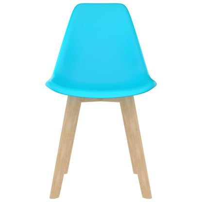 vidaXL Dining Chairs 6 pcs Blue Plastic