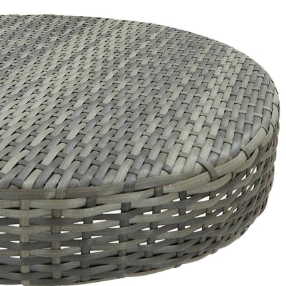 45857 vidaXL Garden Table Grey 60,5x106 cm Poly Rattan