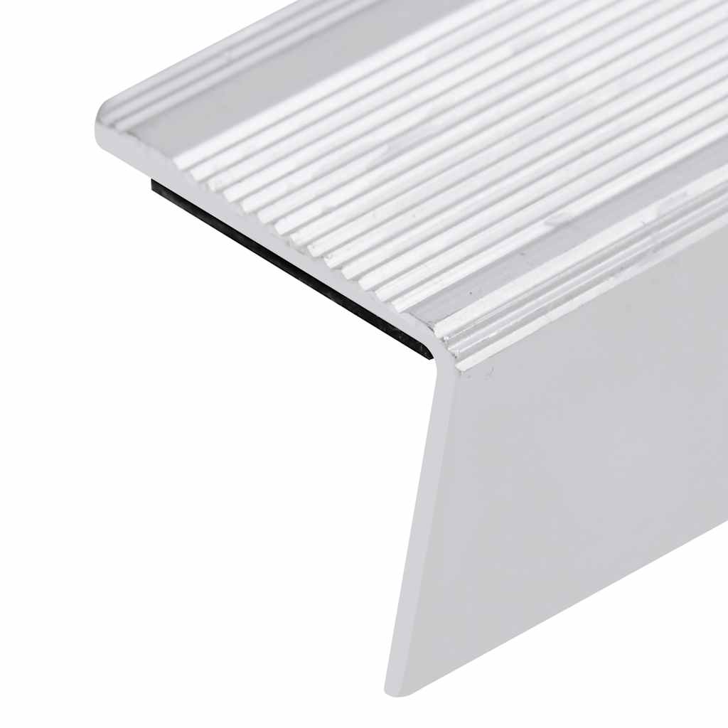 vidaXL Stair Nosings in L-shape 15 pcs Aluminium 90 cm Silver