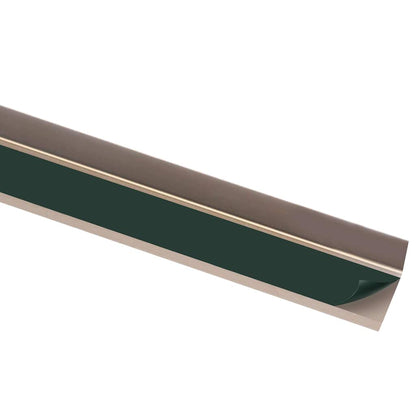 vidaXL Stair Nosings in L-shape 15 pcs Aluminium 90 cm Brown