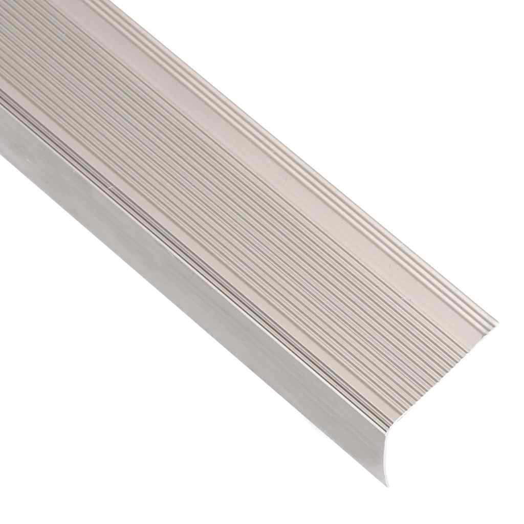 vidaXL Stair Nosings in L-shape 15 pcs Aluminium 90 cm Champagne