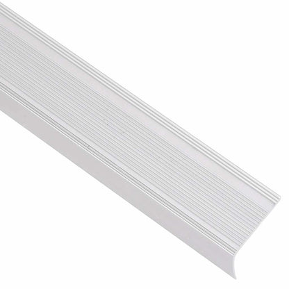 vidaXL Stair Nosings in L-shape 15 pcs Aluminium 100 cm Silver