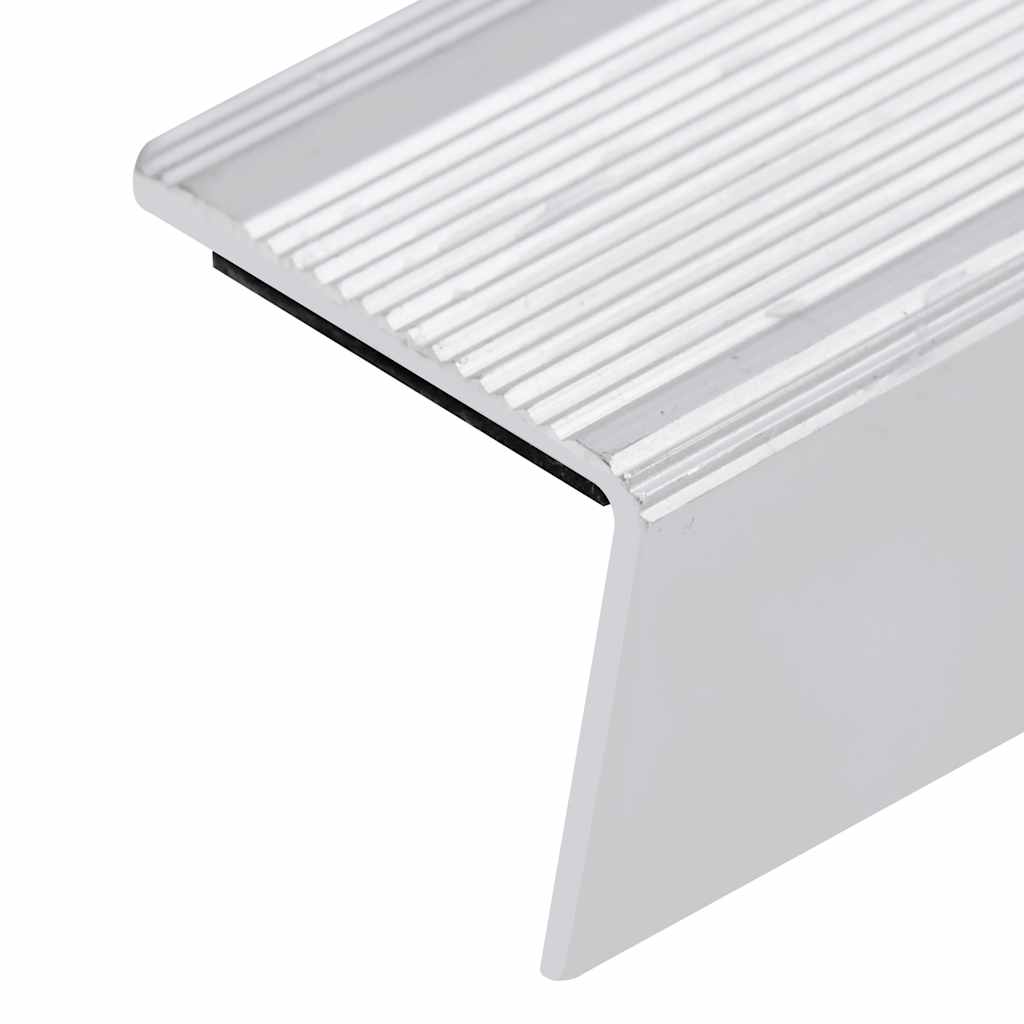 vidaXL Stair Nosings in L-shape 15 pcs Aluminium 100 cm Silver