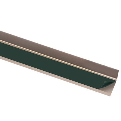vidaXL Stair Nosings in L-shape 15 pcs Aluminium 100 cm Brown