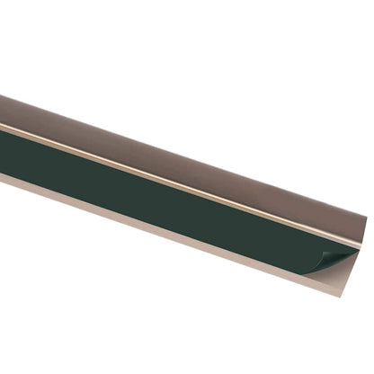 vidaXL Stair Nosings in L-shape 15 pcs Aluminium 100 cm Brown
