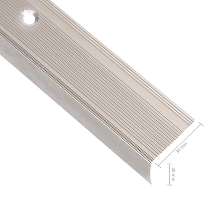 vidaXL Stair Nosings in L-shape 15 pcs Aluminium 100 cm Champagne