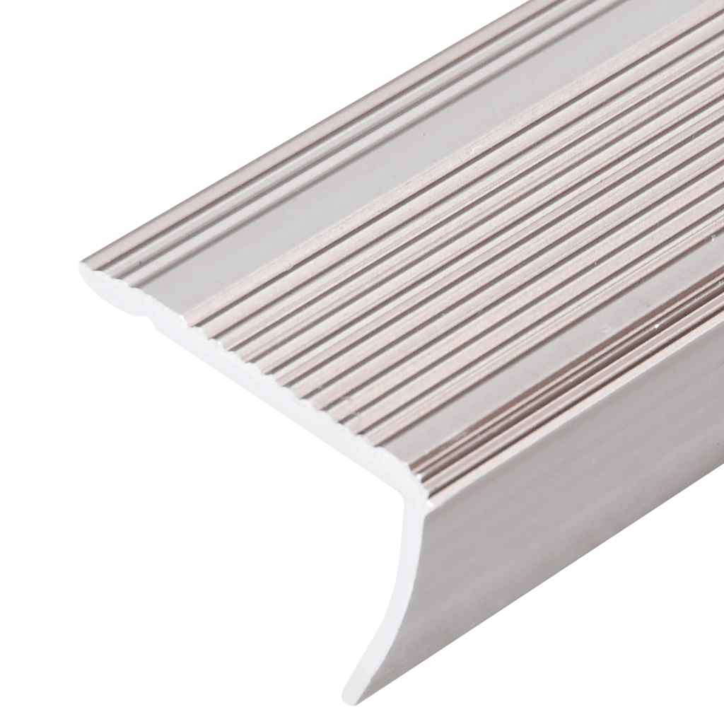 vidaXL Stair Nosings in L-shape 15 pcs Aluminium 100 cm Champagne