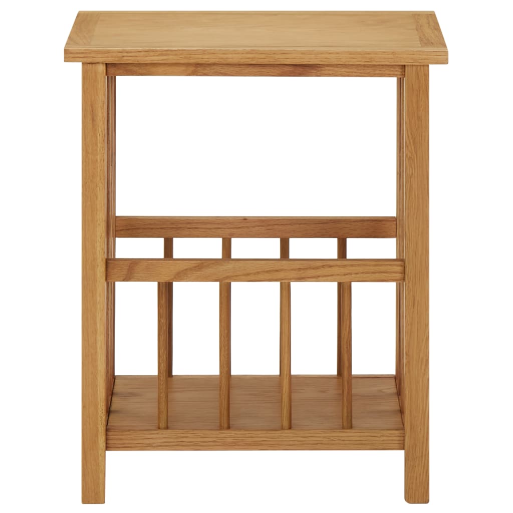 vidaXL Magazine Table 45x35x55 cm Solid Oak Wood