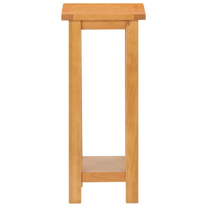 289185 vidaXL Side Table 27x24x55 cm Solid Oak Wood