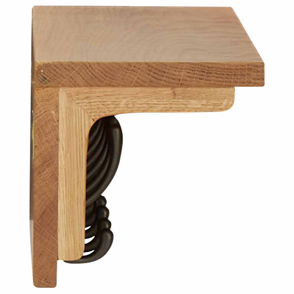 289191 vidaXL Coat Rack 60x16x16 cm Solid Oak Wood