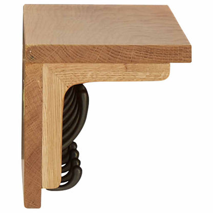 289191 vidaXL Coat Rack 60x16x16 cm Solid Oak Wood