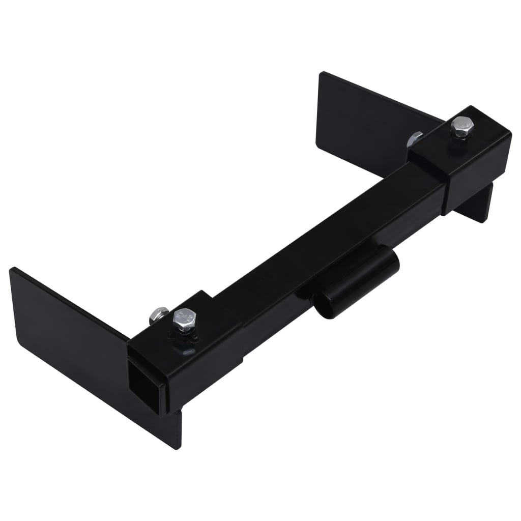 vidaXL Snow Plow Adapter for Lawn Mower Black