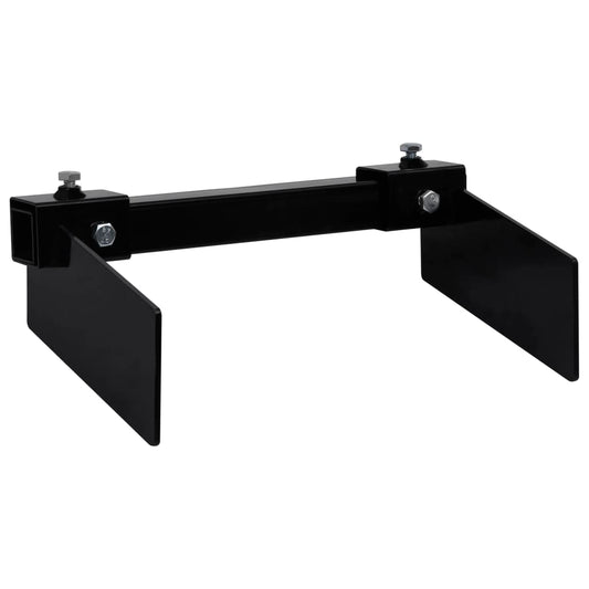 vidaXL Snow Plow Adapter for Lawn Mower Black