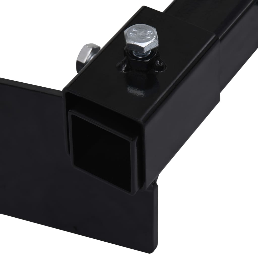 vidaXL Snow Plow Adapter for Lawn Mower Black