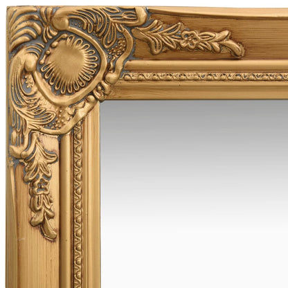 vidaXL Wall Mirror Baroque Style 40x40 cm Gold