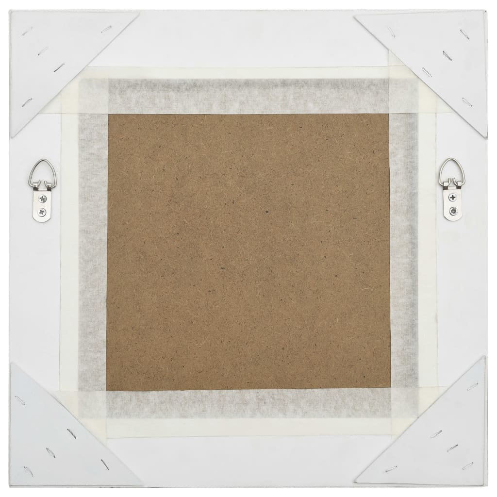 vidaXL Wall Mirror Baroque Style 40x40 cm Silver