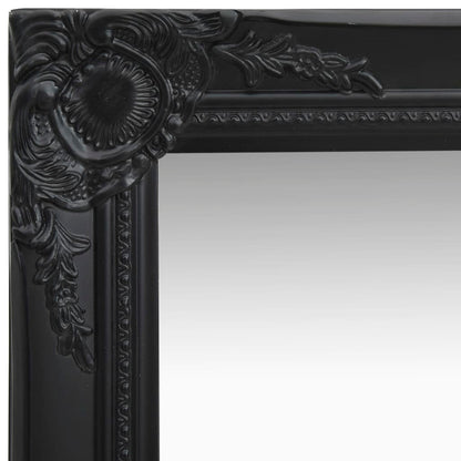 vidaXL Wall Mirror Baroque Style 40x40 cm Black