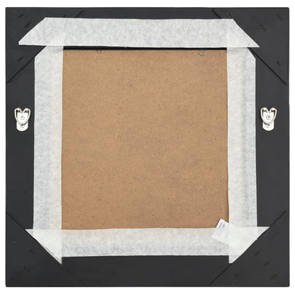 vidaXL Wall Mirror Baroque Style 40x40 cm Black