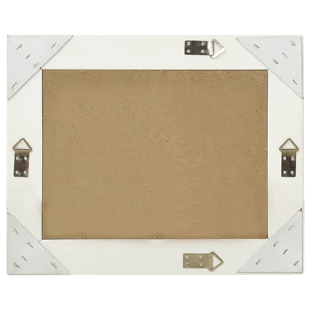 vidaXL Wall Mirror Baroque Style 50x40 cm White