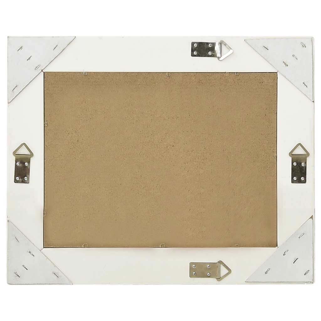 320308 vidaXL Wall Mirror Baroque Style 50x40 cm White