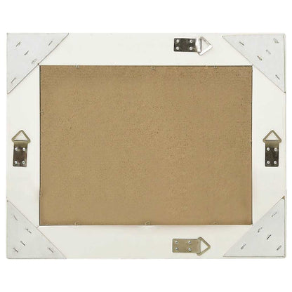 320308 vidaXL Wall Mirror Baroque Style 50x40 cm White