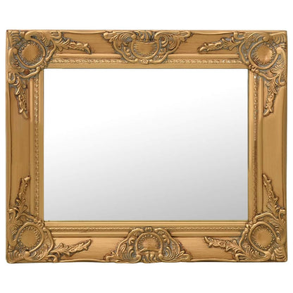 320309 vidaXL Wall Mirror Baroque Style 50x40 cm Gold