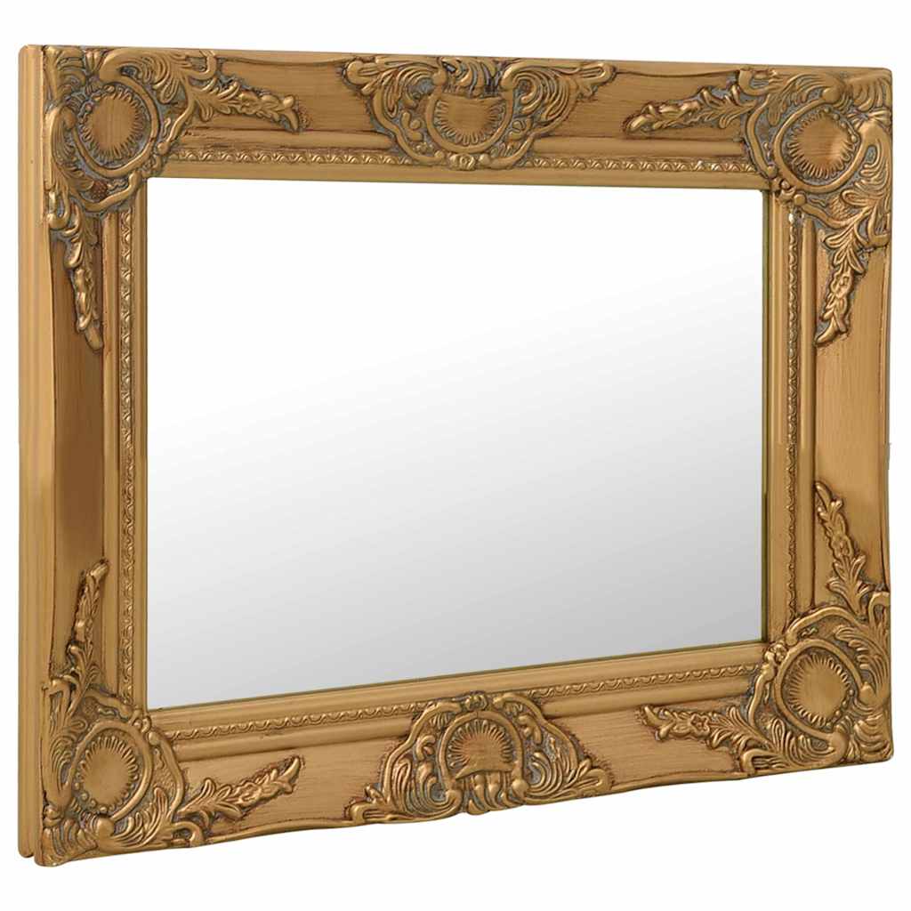 320309 vidaXL Wall Mirror Baroque Style 50x40 cm Gold