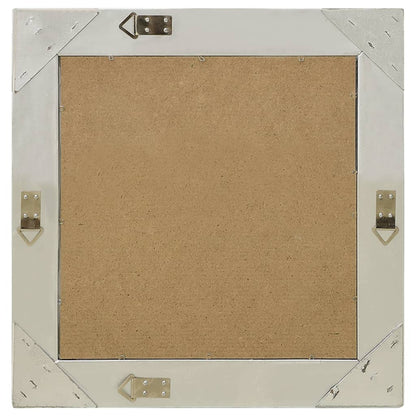 vidaXL Wall Mirror Baroque Style 50x50 cm Silver