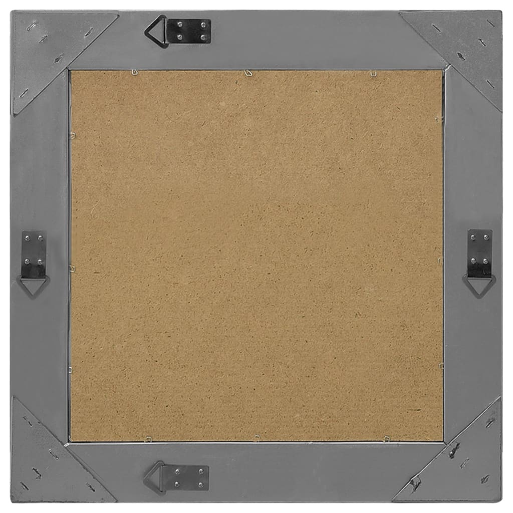 vidaXL Wall Mirror Baroque Style 50x50 cm Black