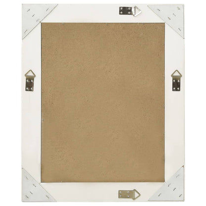 vidaXL Wall Mirror Baroque Style 50x60 cm White