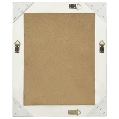 320316 vidaXL Wall Mirror Baroque Style 50x60 cm White