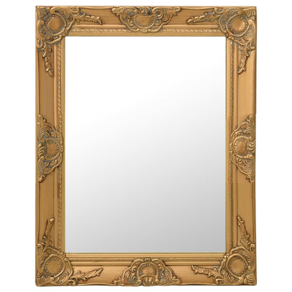 vidaXL Wall Mirror Baroque Style 50x60 cm Gold