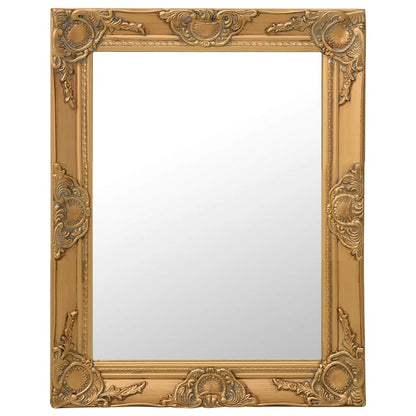 320317 vidaXL Wall Mirror Baroque Style 50x60 cm Gold