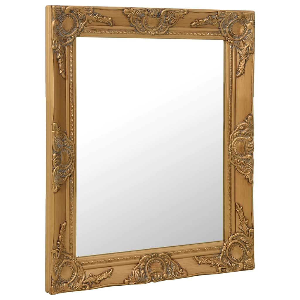 320317 vidaXL Wall Mirror Baroque Style 50x60 cm Gold