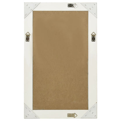 vidaXL Wall Mirror Baroque Style 50x80 cm White