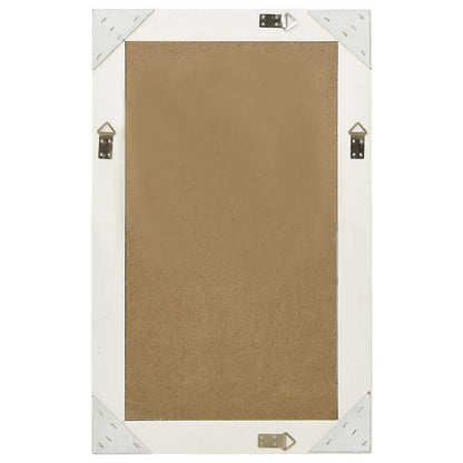 320320 vidaXL Wall Mirror Baroque Style 50x80 cm White