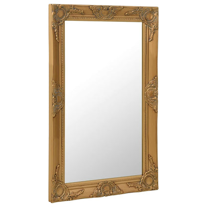 320321 vidaXL Wall Mirror Baroque Style 50x80 cm Gold
