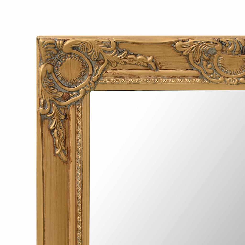 320321 vidaXL Wall Mirror Baroque Style 50x80 cm Gold