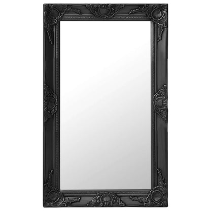 320323 vidaXL Wall Mirror Baroque Style 50x80 cm Black