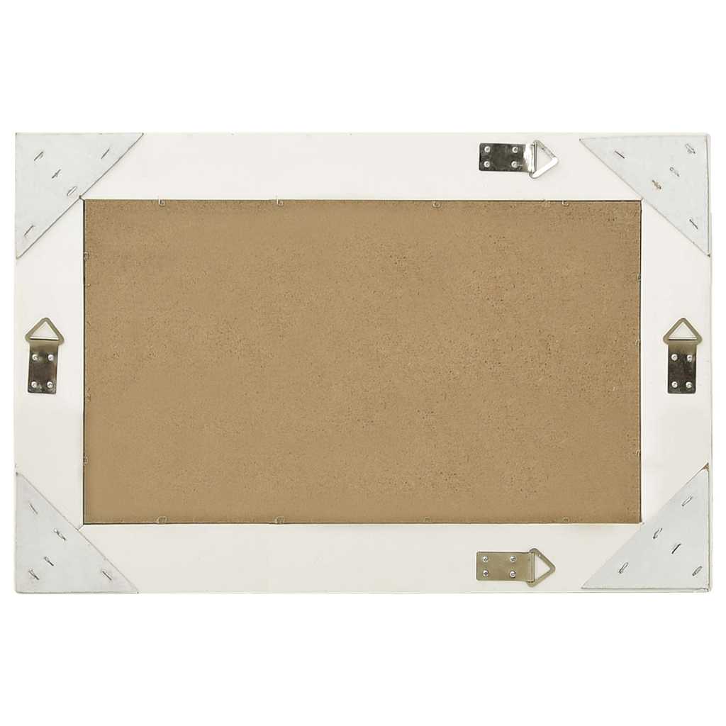 320328 vidaXL Wall Mirror Baroque Style 60x40 cm White