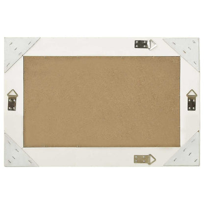 320328 vidaXL Wall Mirror Baroque Style 60x40 cm White