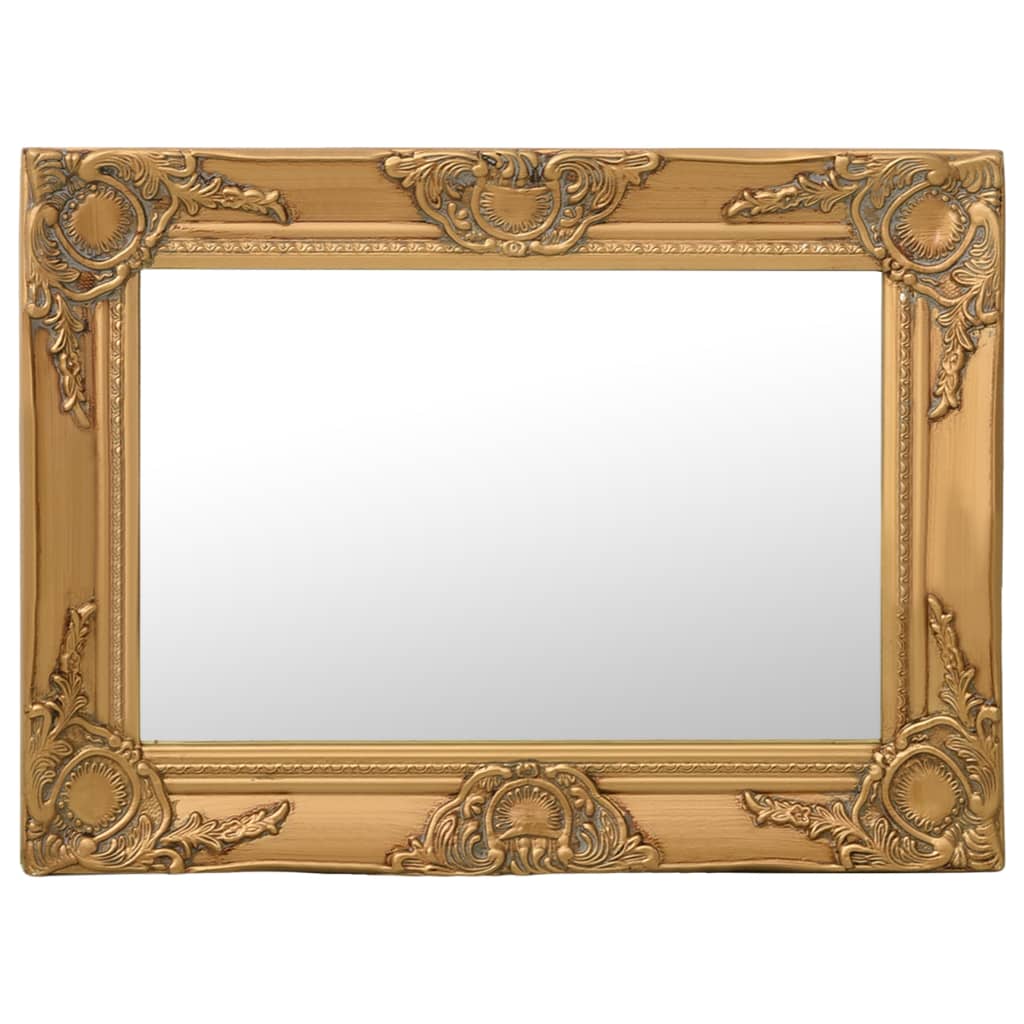 vidaXL Wall Mirror Baroque Style 60x40 cm Gold