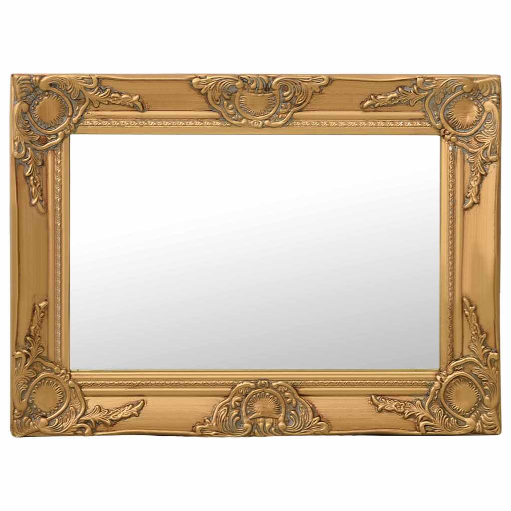 320329 vidaXL Wall Mirror Baroque Style 60x40 cm Gold