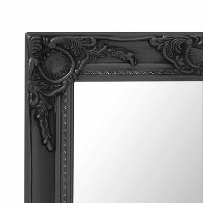 320331 vidaXL Wall Mirror Baroque Style 60x40 cm Black