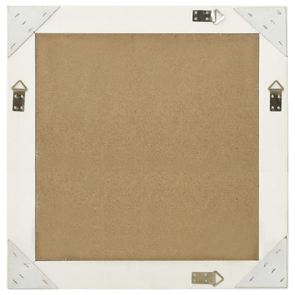 vidaXL Wall Mirror Baroque Style 60x60 cm White