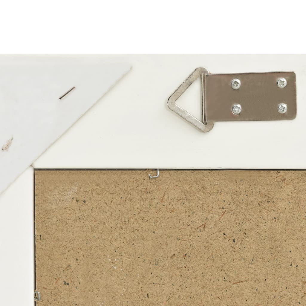 vidaXL Wall Mirror Baroque Style 60x60 cm White