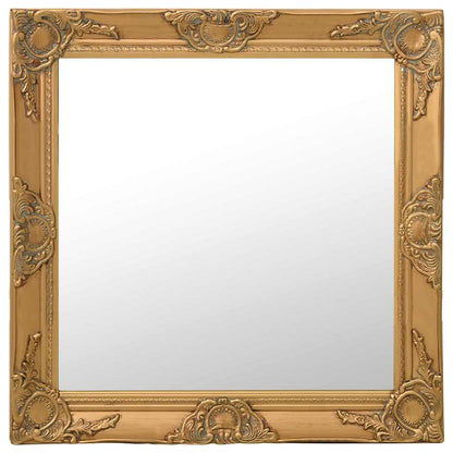 320333 vidaXL Wall Mirror Baroque Style 60x60 cm Gold