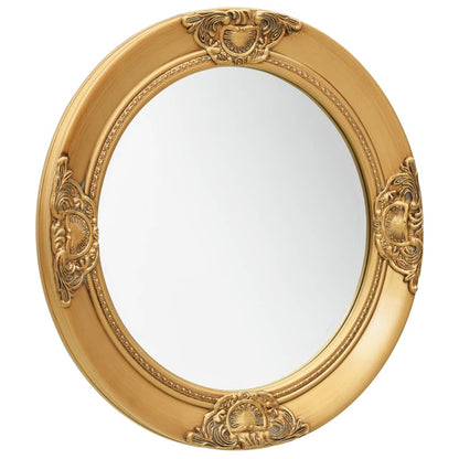 vidaXL Wall Mirror Baroque Style 50 cm Gold