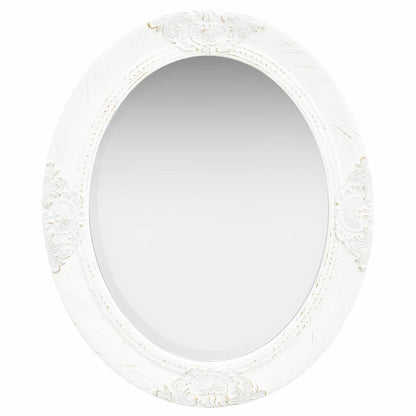 320348 vidaXL Wall Mirror Baroque Style 50x60 cm White