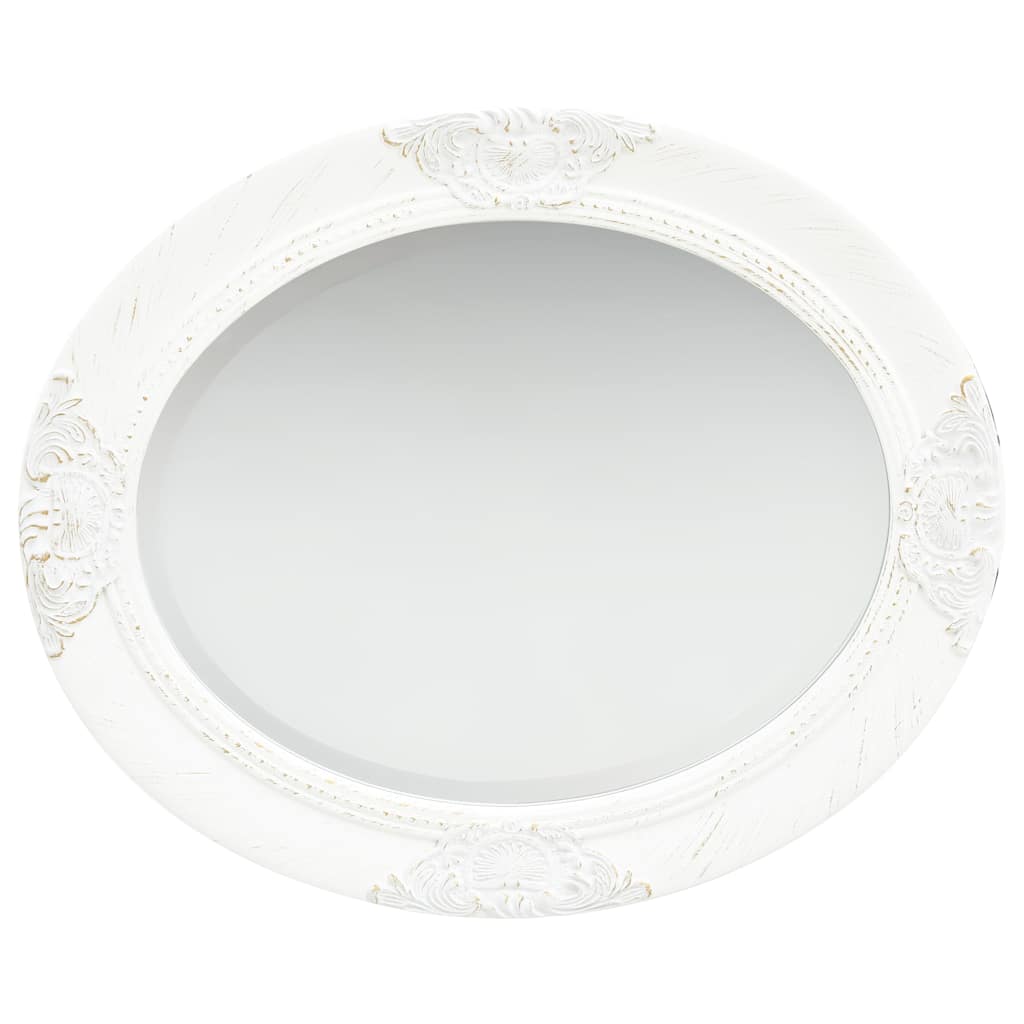 320348 vidaXL Wall Mirror Baroque Style 50x60 cm White